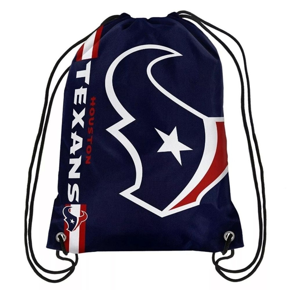 Houston Texans Drawstring Backpack Blue Red‎ White Football Bag Travel Gift New